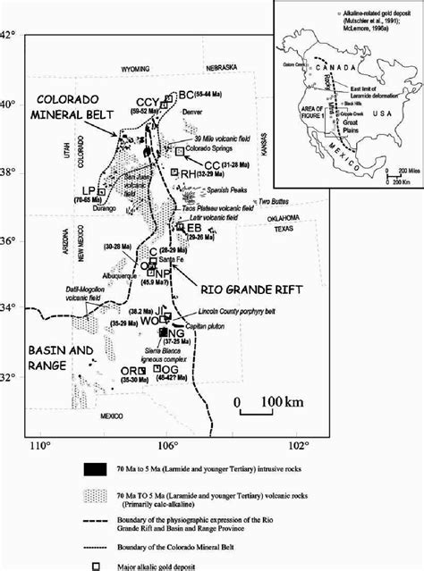 Colorado Gold Mines Map