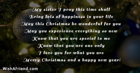 Christmas Messages for Sister