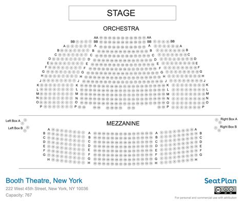 Booth Theatre New York Seating Chart & Photos | SeatPlan