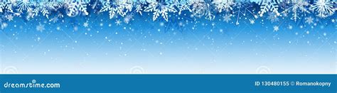 Winter snow banner stock vector. Illustration of glow - 130480155