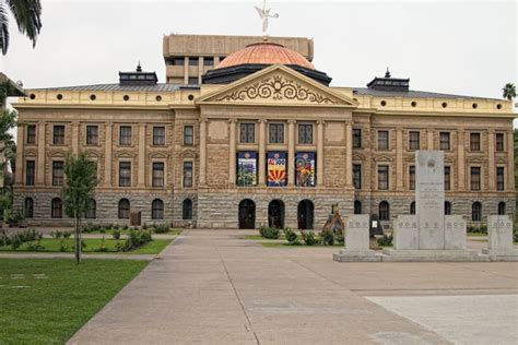 Arizona State Capitol Building Editorial Photo - Image of entrance ...