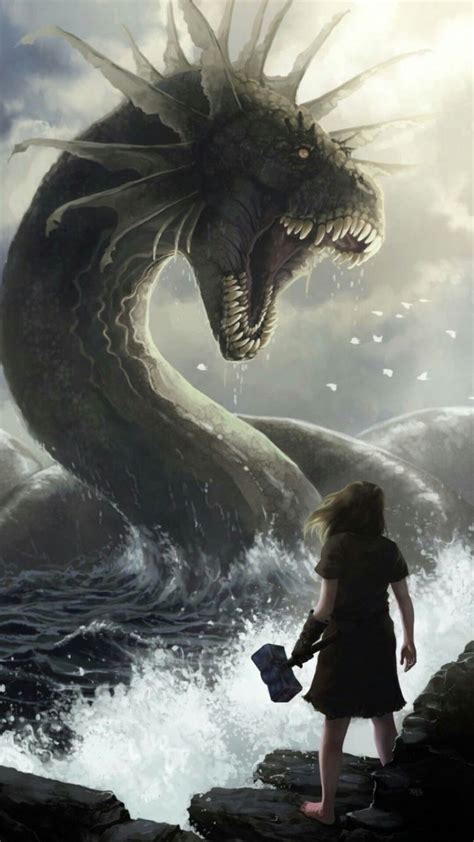 JORMUNGANDR | Monster, Tatueringsidéer, Drake