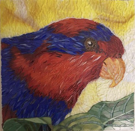 Crimson Rosella - D&H Fine Art Mosaics