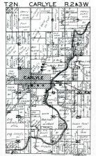 Carlyle Township, Kaskaskia River, Atlas: Clinton County 193x, Illinois Historical Map