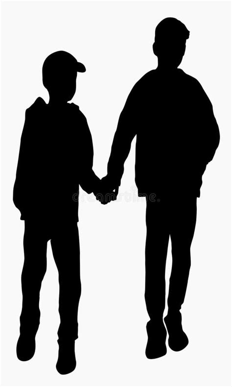 Brothers Silhouettes Stock Illustrations – 59 Brothers Silhouettes ...