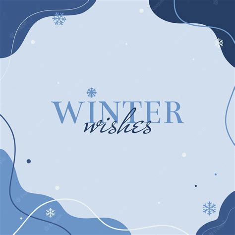 Premium Vector | Winter wishes. winter blue abstract background. vector ...