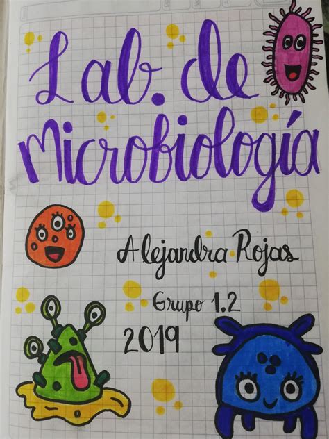 Portada de Laboratorio de Microbiología. | Portadas de cuadernos ...