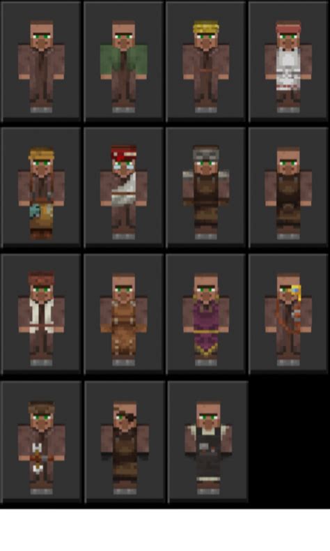 Villager Skin Pack | Skin, Packing, Minecraft skins