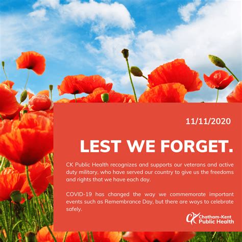 Remembrance Day Post | CK Public Health