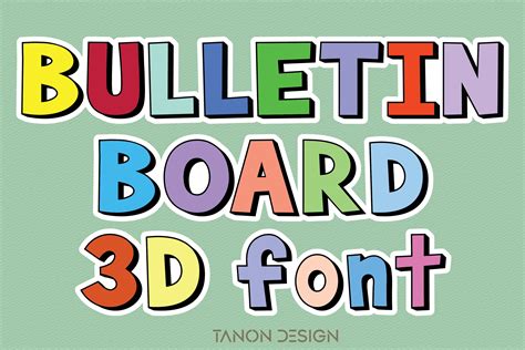 Bulletin Board Font by tanondesign · Creative Fabrica