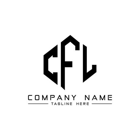 CFL letter logo design with polygon shape. CFL polygon and cube shape ...