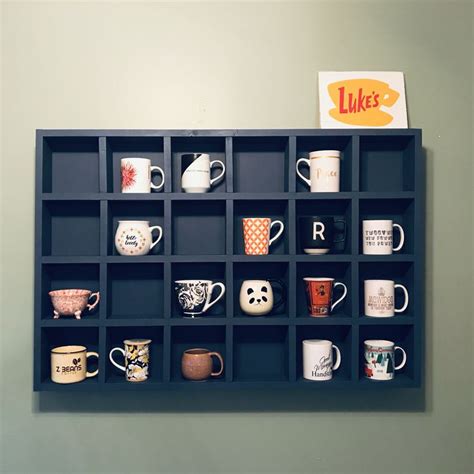 DIY Mug Cabinet (inspired by Gilmore Girls!) | Coffee bar home, Diy ...