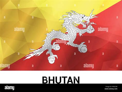 Bhutan flag design vector Stock Vector Image & Art - Alamy