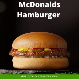 Calories in McDonalds Hamburger calcount