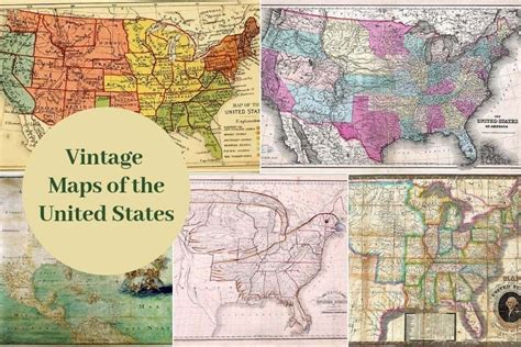 A lovely collection of some of the finest vintage maps of the United ...