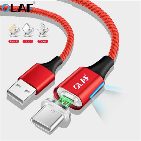 Aliexpress.com : Buy OLAF Magnetic cable USB charging micro usb cable Lighting Fast charge USB C ...