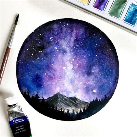 Pin on Watercolor Galaxy