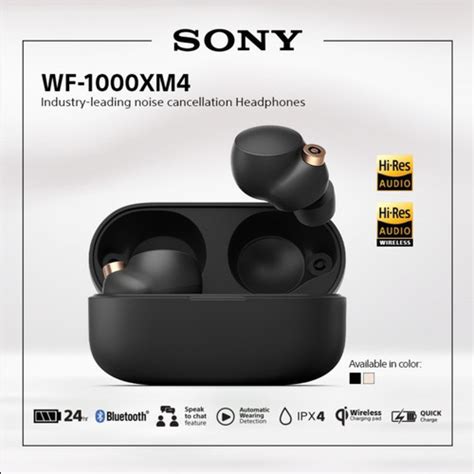 Promo SONY WF-1000XM4 Noise Canceling Truly Wireless Headset Bluetooth TWS H Cicil 0% 3x - Kota ...