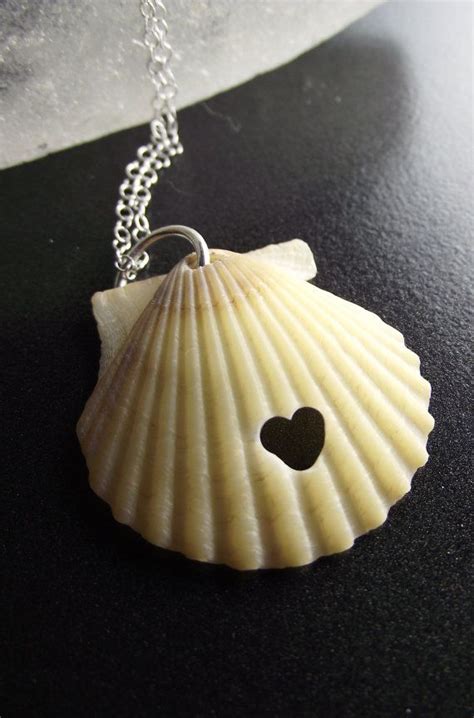 Sea Shell Jewelry - Eco Love Necklace - SHELL SHOCKED. 30.00, via Etsy. | Shell necklace diy ...