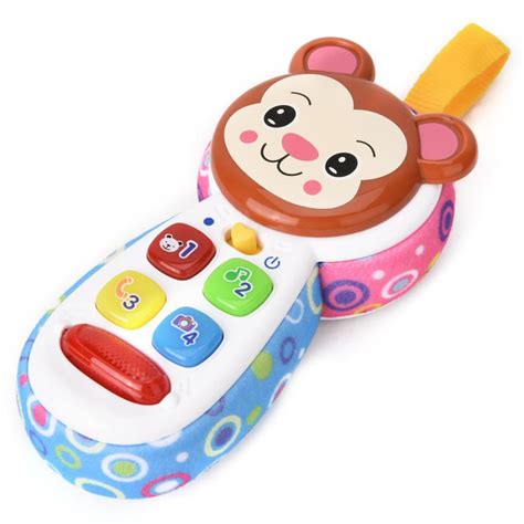 Mgaxyff Toy Telephone,Battery Powered Baby Infant Simulation Telephone Educational Toy with ...