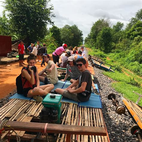 Experience the Thrill of Riding the Bamboo Train in Battambang!