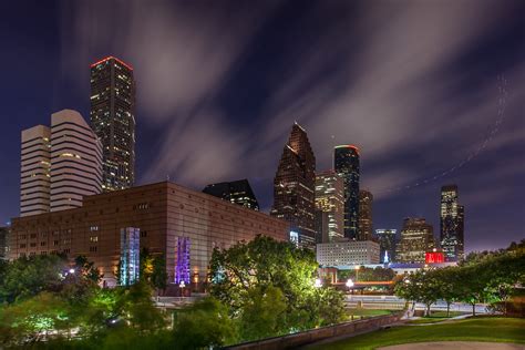 Skyline at Night - Photographing Houston - HAIF - Houston's original social media