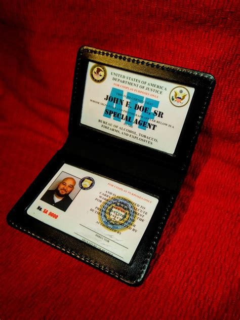 ATF FBI DEA pvc id card sets High Quality Cosplay id cards | Etsy