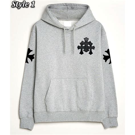 Fleece Zip-Up/Pullover Chrome Hearts Hoodie Grey - Jackets Masters