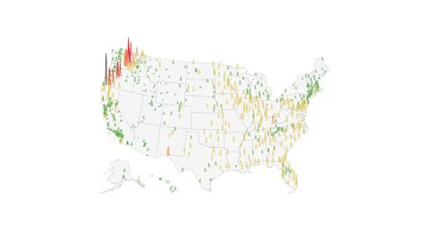 Maps show Washington, Oregon smoke and fires cause air quality dangers