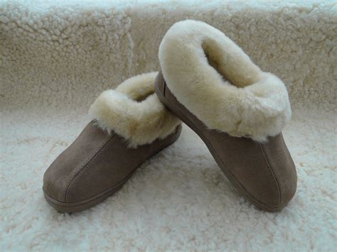 Ladies Genuine Sheepskin Full Collar Slippers - Radford