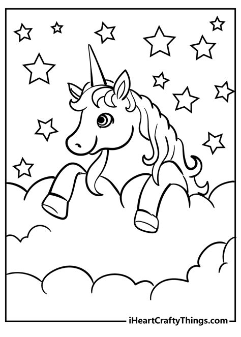 Kawaii Unicorn Coloring Pages Free Printable Coloring Sheets | The Best ...