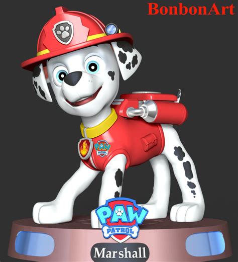 Marshall - Paw Patrol 3D Print Model by Bon Bon Art