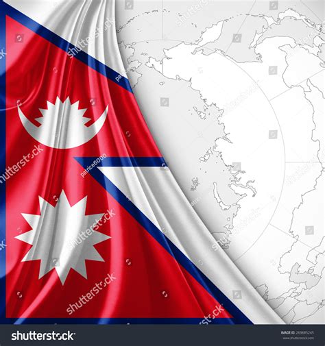 Nepal Flag World Map Background Stock Illustration 269685245 | Shutterstock