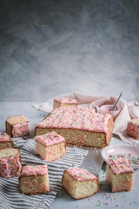 Strawberry Swirl Slab Cake Gluten Free Recipe - Helen Tzouganatos - Gluten Free Recipes