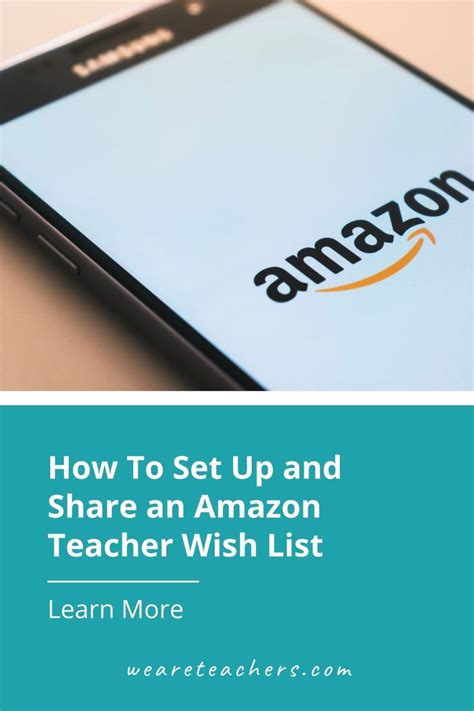 an amazon teacher wish list with the title how to set up and share an ...