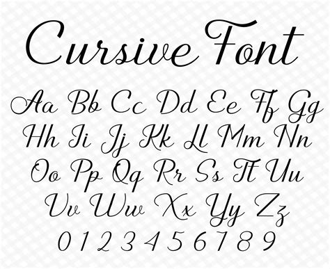 Elegant Cursive Font