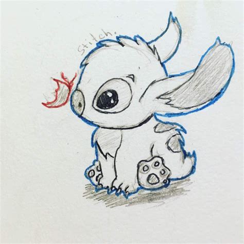 Stitch Drawing Easy Cute - alittlemisslawyer