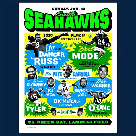 Seahawks Gameday Posters | Seattle Seahawks – Seahawks.com Tyler ...