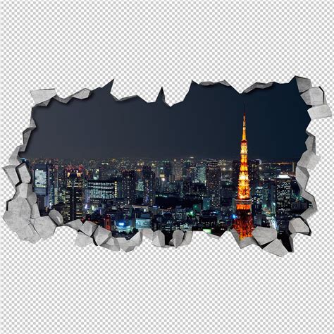 Tokyo 3D Wallpaper - guipp-decor.com