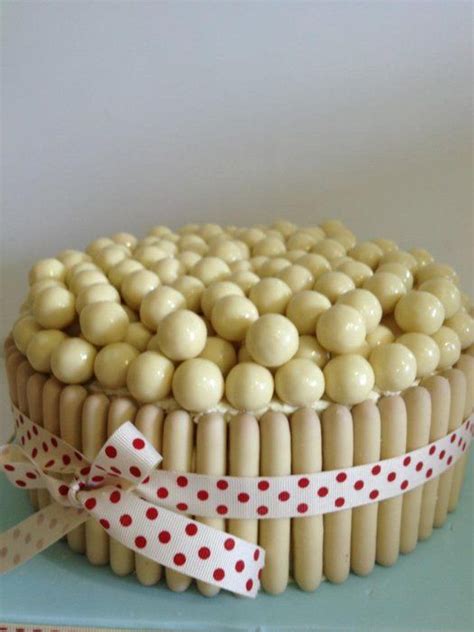 White Malteser Cake | Malteser cake, Celebration cakes, White chocolate ...