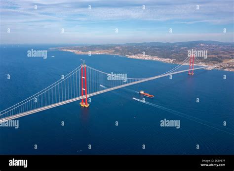 new bridge connecting two continents 1915 canakkale bridge (dardanelles ...