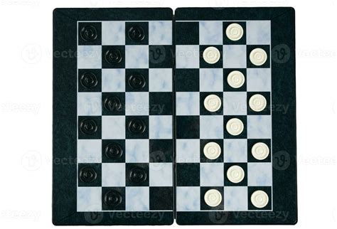 Checkers board with chips white background, checkers logical board game ...