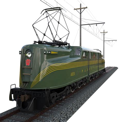 gg1 electric locomotive 3d model