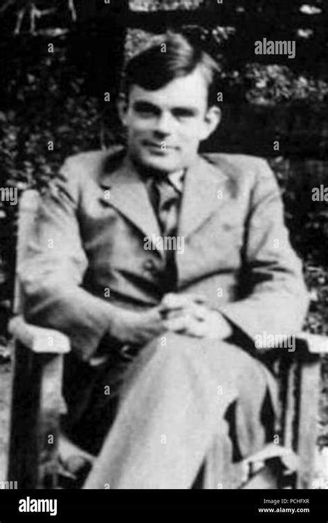 Alan Turing az 1930-as években (cropped Stock Photo - Alamy