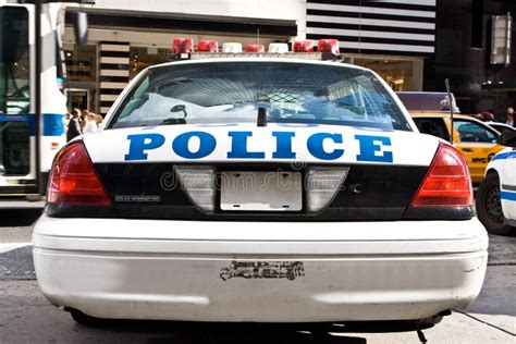 Police car stock photo. Image of back, enforcement, park - 3461738