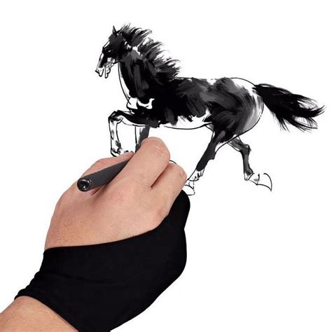 Digital Artist Drawing Gloves for Graphic Drawing Tablet Two Finger Sketch Gloves - Walmart.com