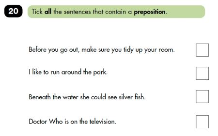 Prepositions Ks2 Worksheet - Preposition Worksheets