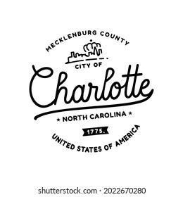 City Charlotte Vector Illustration Stock Vector (Royalty Free) 2022670280 | Shutterstock