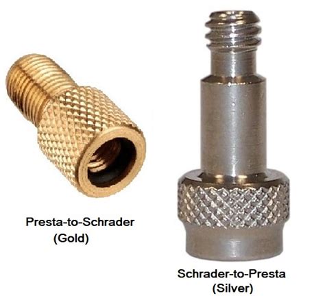 Schrader to Presta Valve Adapter - Use your Presta pump head on ...