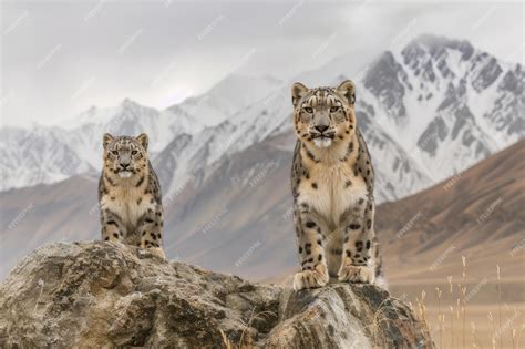 Premium Photo | A portrait of a Tian Shan snow leopard in a natural setting